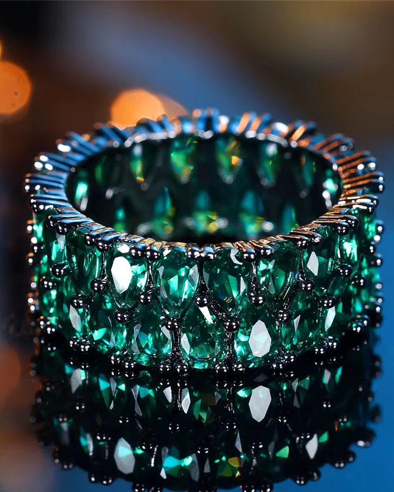 Vintage Luxury Cute Zircon Stone Geometric Wedding Ring