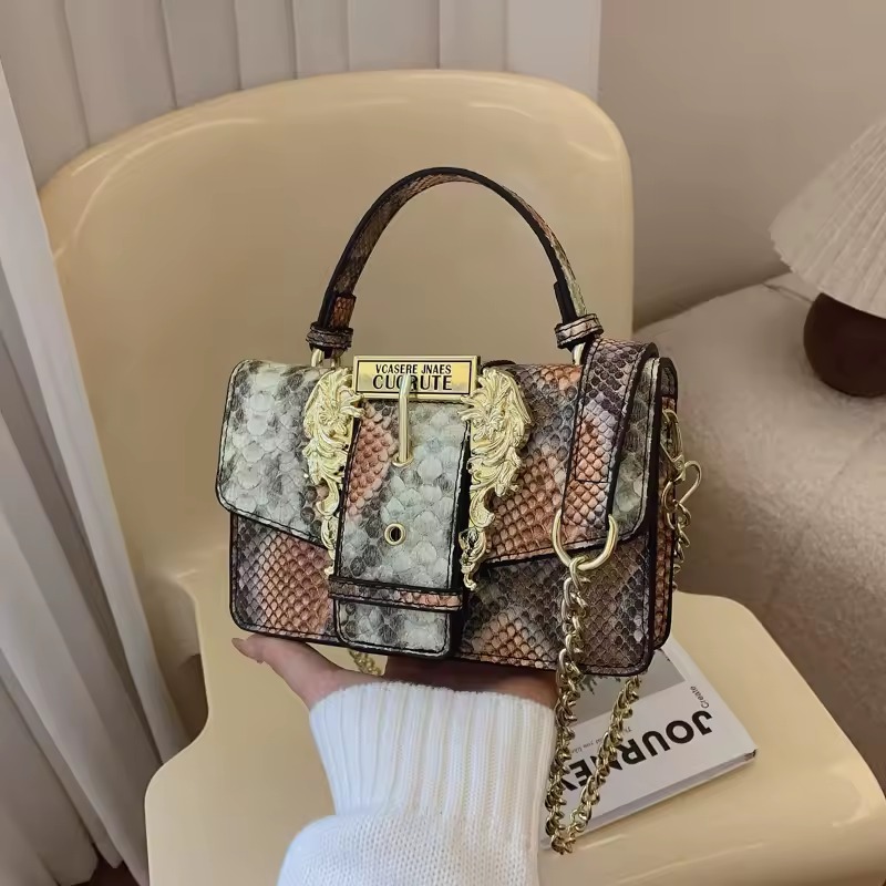 Vintage Luxury Leather Letter Logo Fashionable Shopper Minimalist Messenger Bag - Image 6