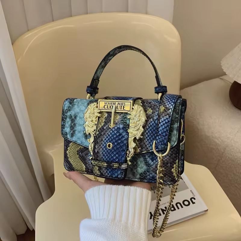 Vintage Luxury Leather Letter Logo Fashionable Shopper Minimalist Messenger Bag - Image 3