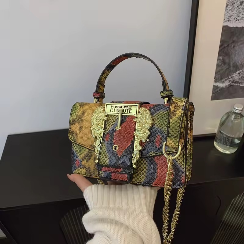 Vintage Luxury Leather Letter Logo Fashionable Shopper Minimalist Messenger Bag - Image 4