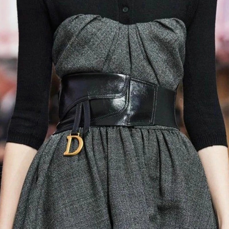 Wide Elastic Waist Straps D Decorative Corset Cummerbund Waistband