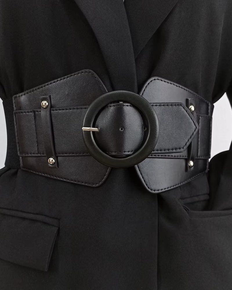 Wide Stretch Cummerbunds Waist Elastic Corset Big Plus Size Dress Belt