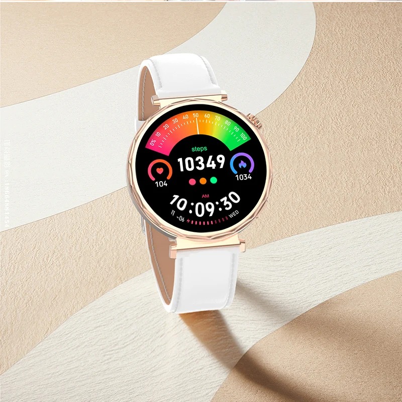 Casual Full Circle Touch Screen Bluetooth Call Waterproof Sport Activity Fitness Smart Watch