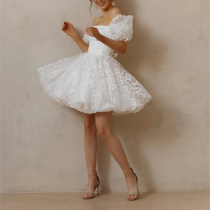 Elegant Party Customized Vestidos De Festa Special Occasions Off-shoulder Mini Dresses