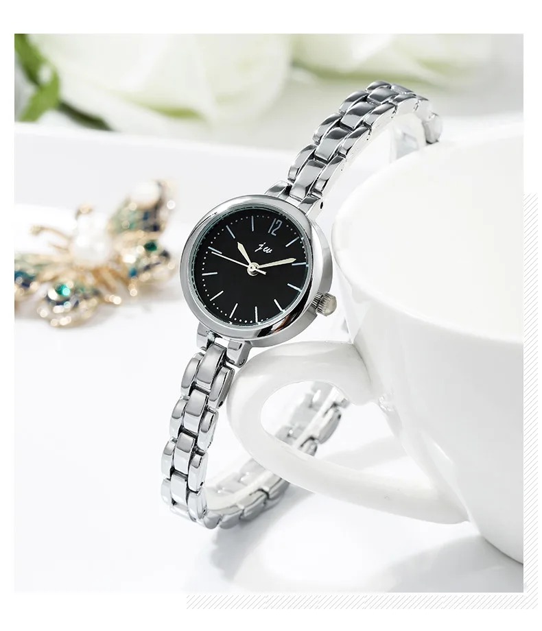 Elegant Stainless Steel Clock Minimalist College High School Bracelet Quartz Watch