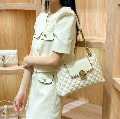 Luxury Brand Genuine Leather Chain Designer Large Capacity Underarm Shoulder Bag