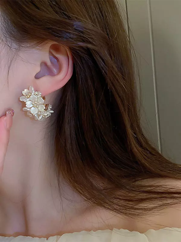 Rhinestone Pierced Wedding Party Pageant Ball Bridal Earrings