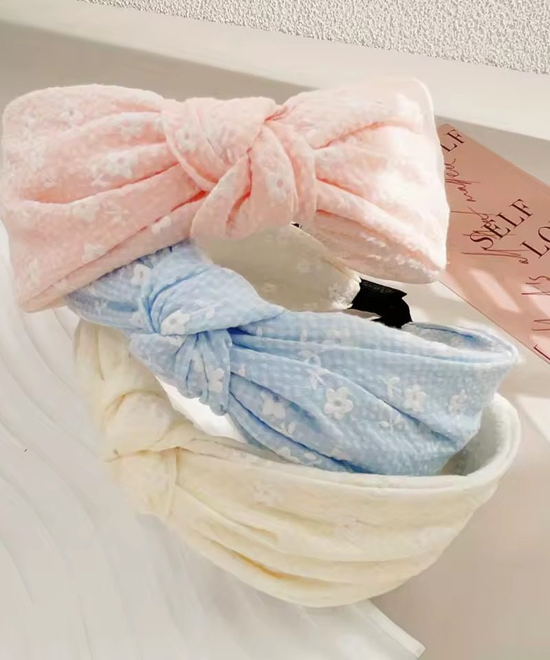 Elegant Decorate Cotton Blends Hair Styling Accessories Small Flower Hairbands