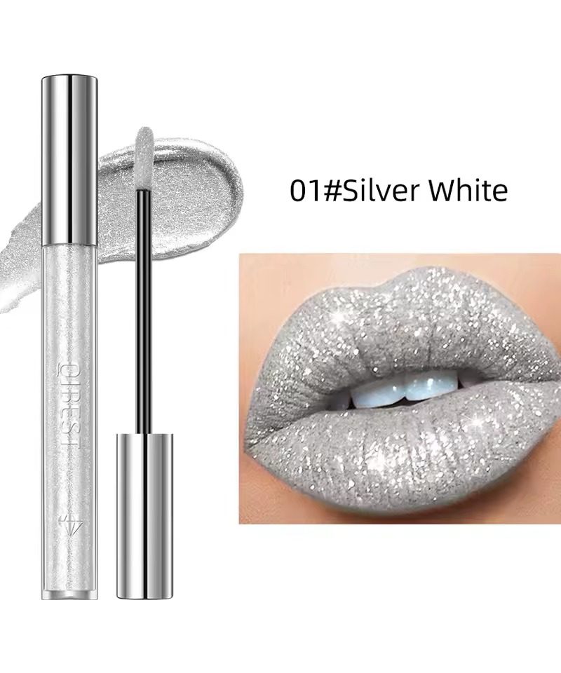 Diamond Glitter Liquid Lipstick Waterproof Long lasting Tint Makeup Lip Gloss