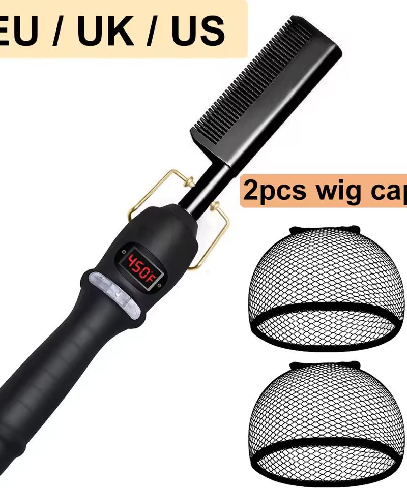 Dry And Wet Anti Scalding Copper Comb Bangs Electric Heating Straight Hair