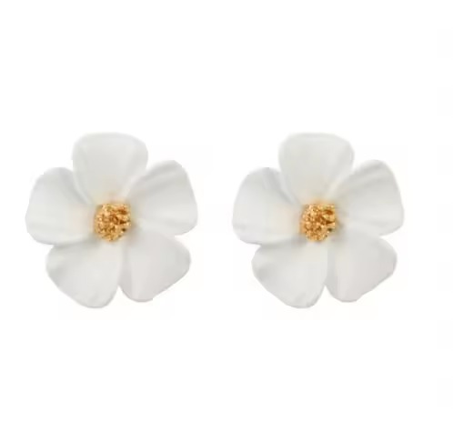 Elegant 925 Silver Needle Chrysanthemum Flower Fairy Little Daisy Stud Earrings