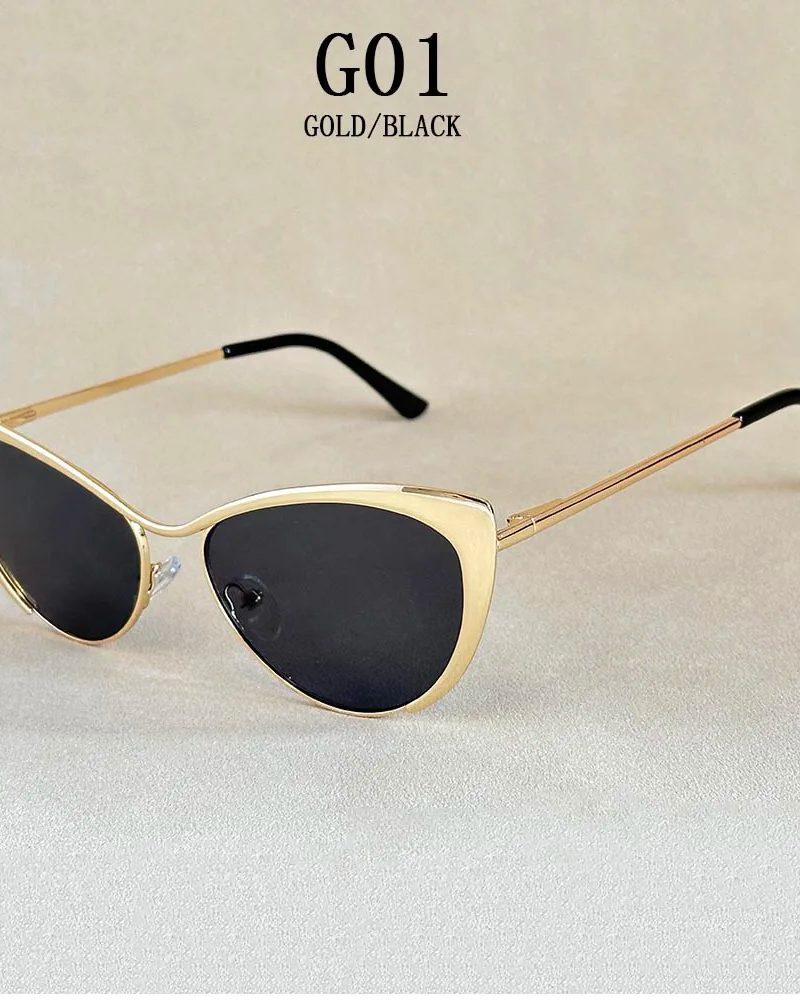 Luxury Sunscreen Lentes De Sol Mujer Luxe Lunette Soleil Femme Cat Eye Glasses Sunglasses