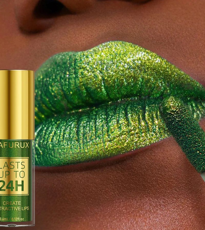 Pearlescent Waterproof Long Lasting Lip Gloss Metallic Liquid Glitter Lipstick