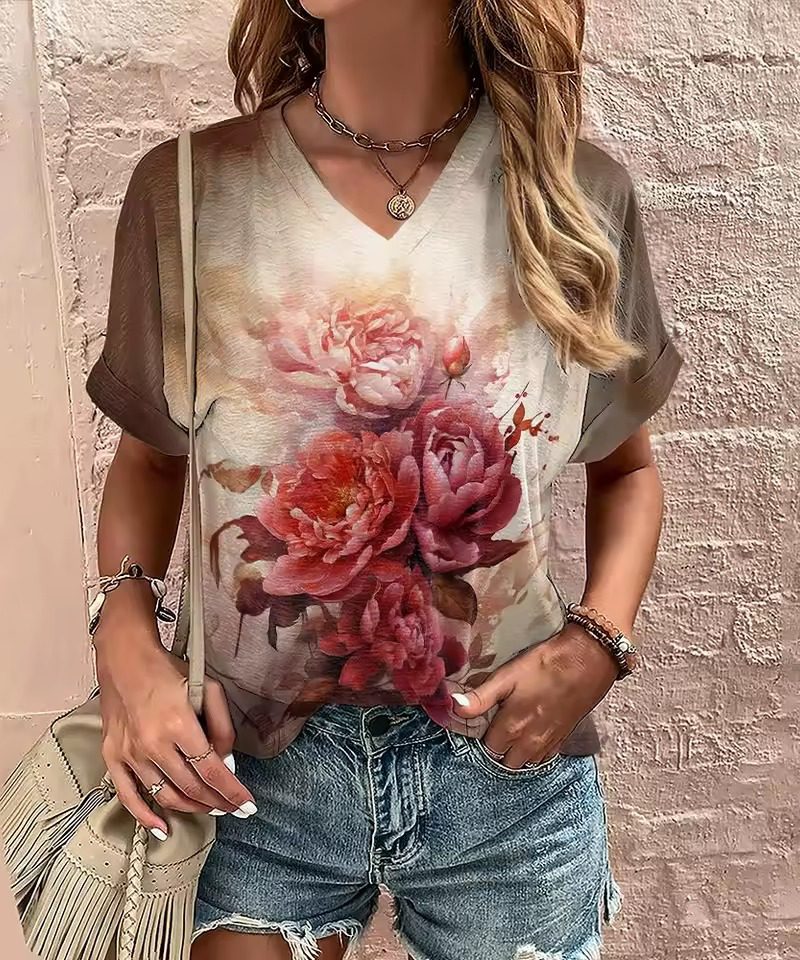 Trendy Short Sleeve Streetwear Pullover Oversized 3d T Shirts