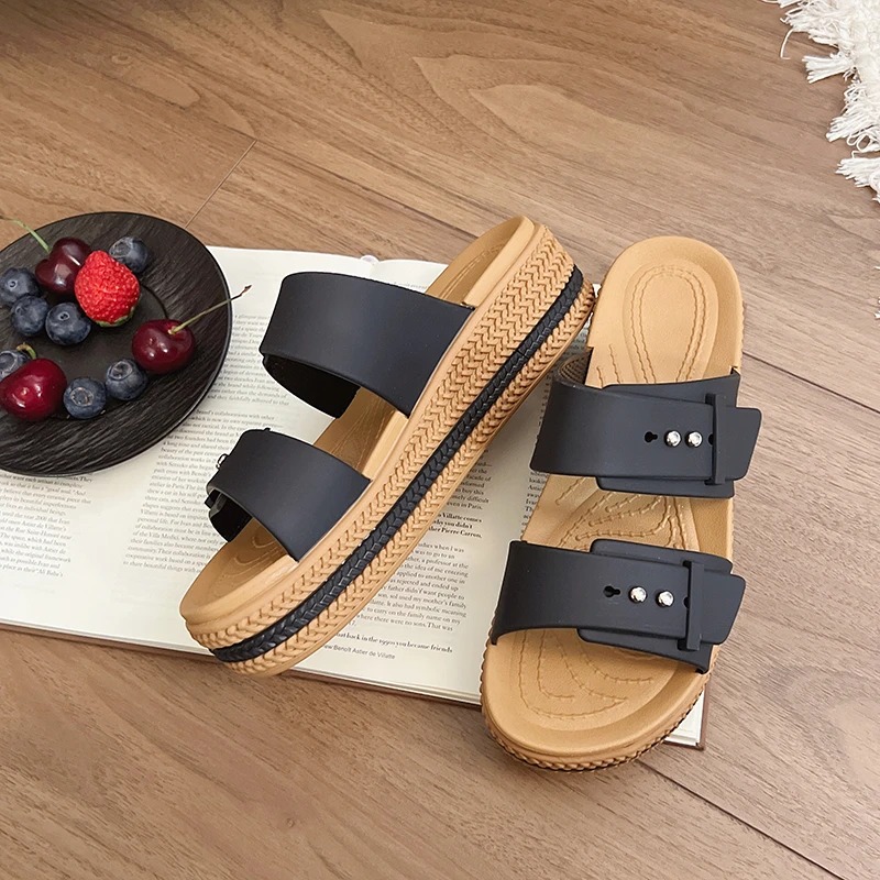 Vintage Premium Orthopedic Open Toe Anti-slip Leather Wedge Sandals - Image 15