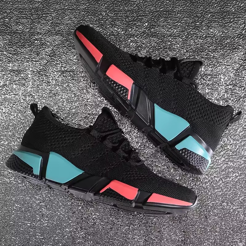 Casual Breathable Walking Mesh Flat Lace-Up Tenis Shoes - Image 3