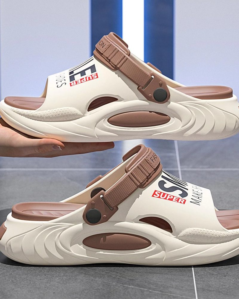 Casual EVA Thick Sole Pain Relief Flip Flops Slides Slippers