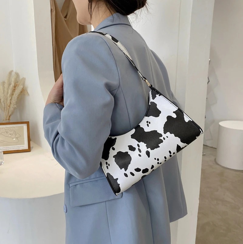 Casual High Quality Cow Underarm PU Leather Armpit Purse Shoulder Bag