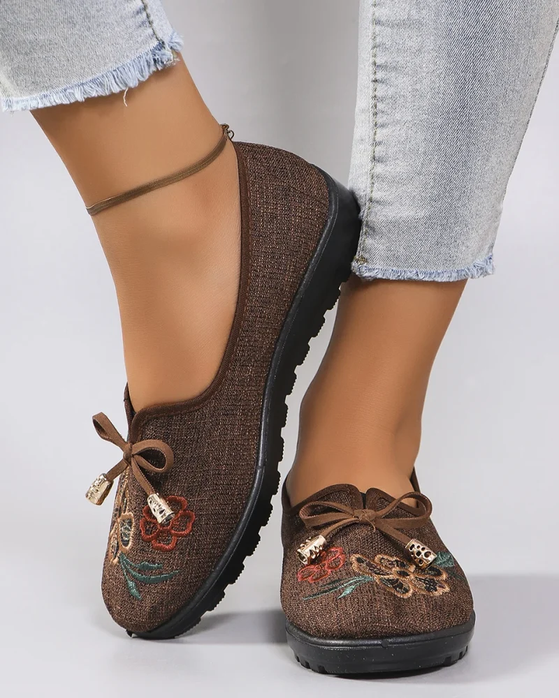 Casual Shallow Cotton Breathable Mesh Flat Shoes