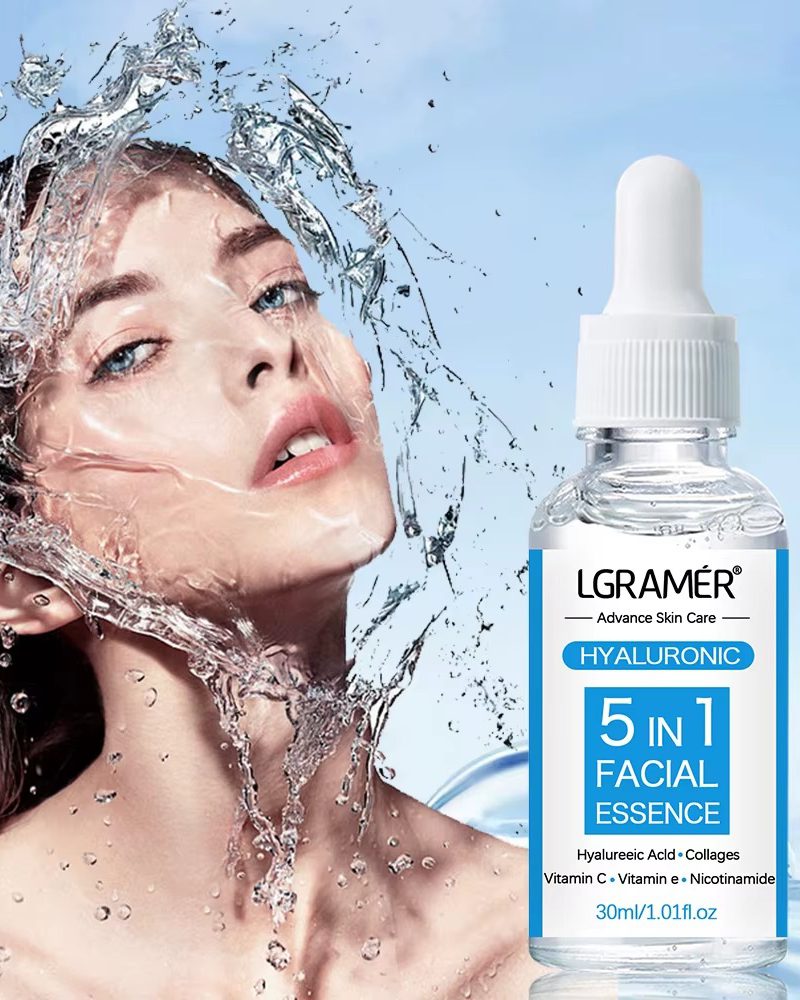 Hyaluronic Acid Facial Essence Deeply Moisturizes and Brightens Skin Tone Face Serum