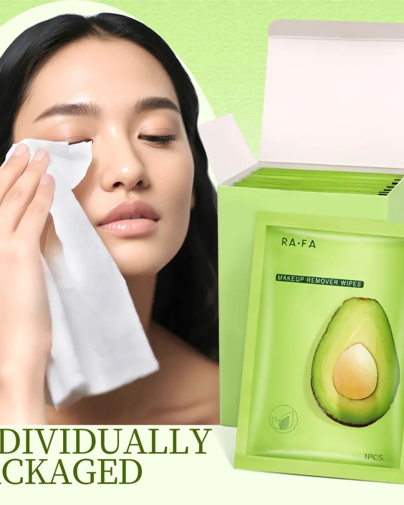 Avocado makeup remover wipes