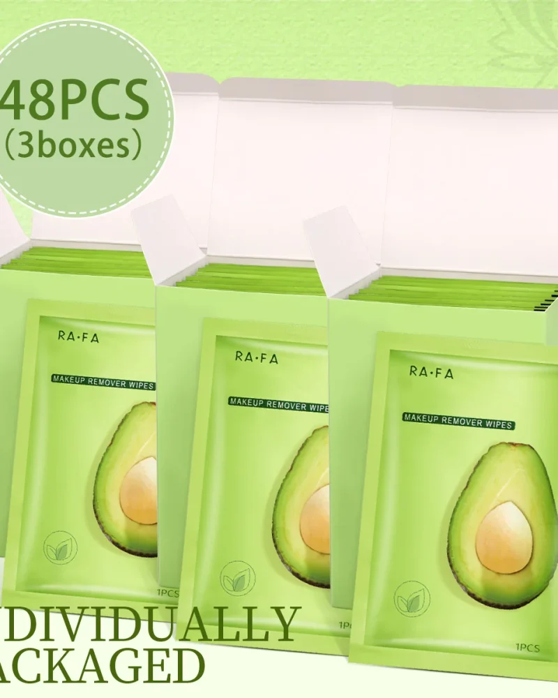 Avocado makeup remover wipes, gently remove makeup