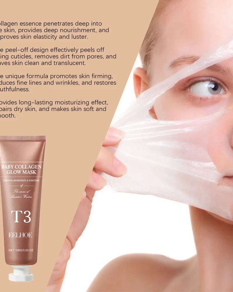 Collagen Moisturizing Mask Face Deep Cleansing Shrink Pores Oil.