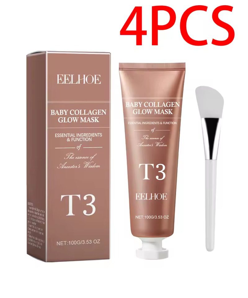 Collagen Moisturizing Mask Face Deep Cleansing Shrink Pores Oil.