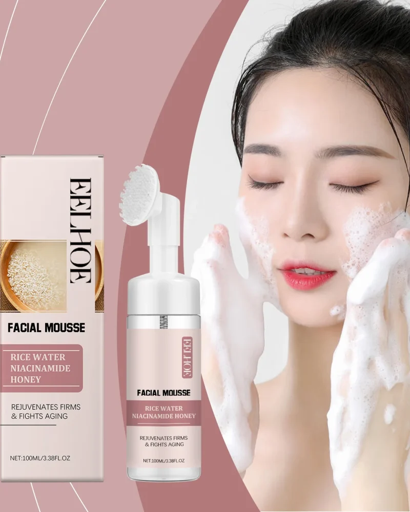 Rice Facial Cleanser Exfoliating Remove Dirt Anti Acne Oil