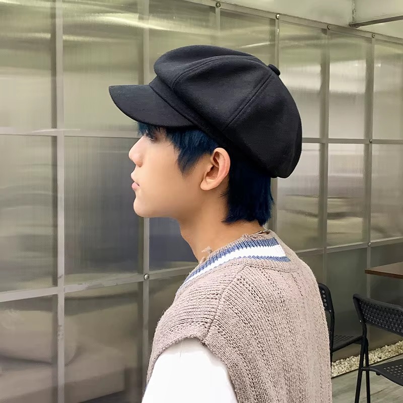 Casual Tatting Outdoor Cap Decorated Painter Ins Octagonal Beret Hat - Image 4