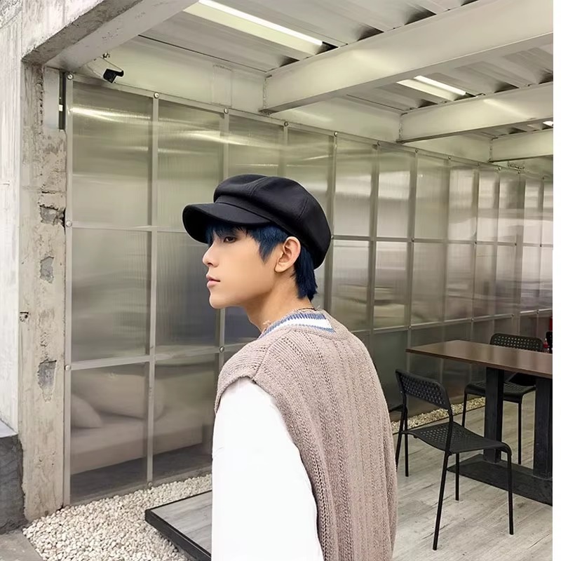 Casual Tatting Outdoor Cap Decorated Painter Ins Octagonal Beret Hat - Image 5