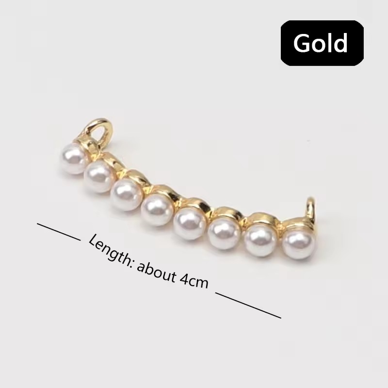 Charm Pearl Shiny Rhinestones Shoelaces Clips Decoration Shoelace Buckle Shoes