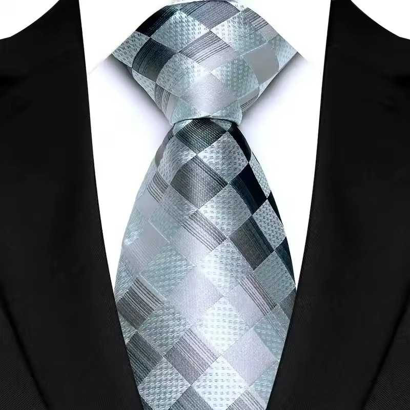 Classic Business Necktie Jacquard Woven Neck Ties For Men
