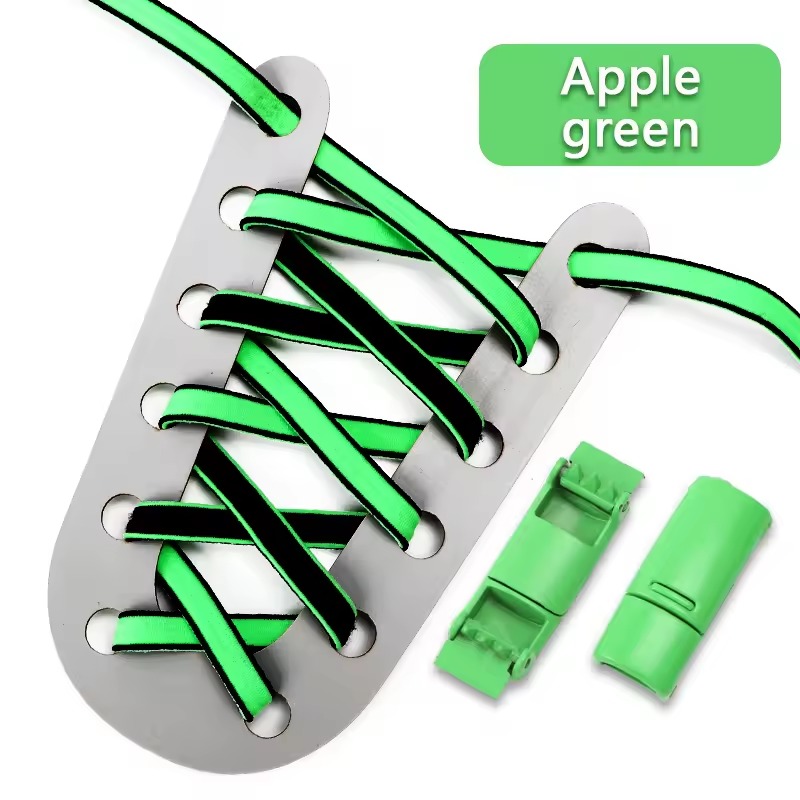 Flat Locking Shoelace Shoestrings 1 Pair No tie Shoelaces Magnetic Elastic Shoe