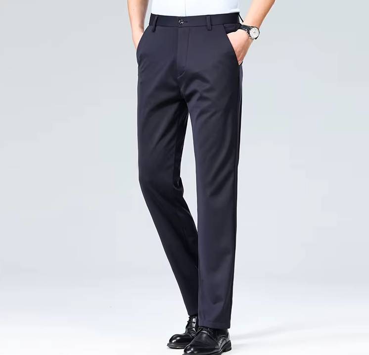 Lightweight Button Fly Work Pants Quality Business Dress Suit Pants