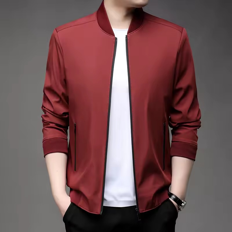Men's High-Quality Fashion Baseball Collar Business Casual Jacket