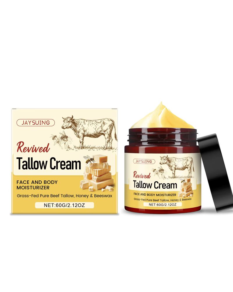 Natural Face Moisturizer Beeswax Grass-Fed Whipped Honey Body Skin Care Cream