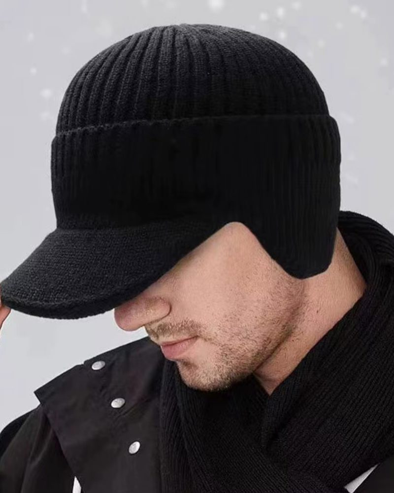 Outdoor Ear Protector Thick Bicycle Scarf Windproof Baseball Knitted Knitted Hat