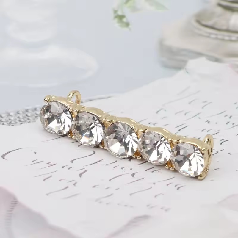 Decoration Charm Rhinestones Pearl Shiny Shoelaces Clips Shoelace Buckle Shoes