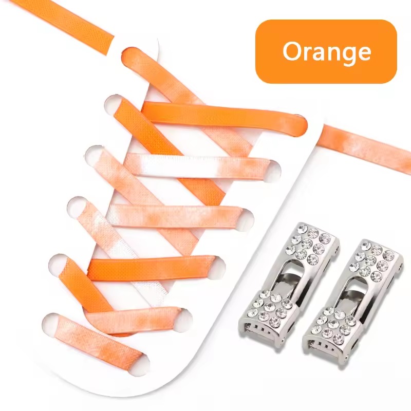 Rubber Bands Rainbow Elastic Without Ties Diamond Cross Lock Flat Laces