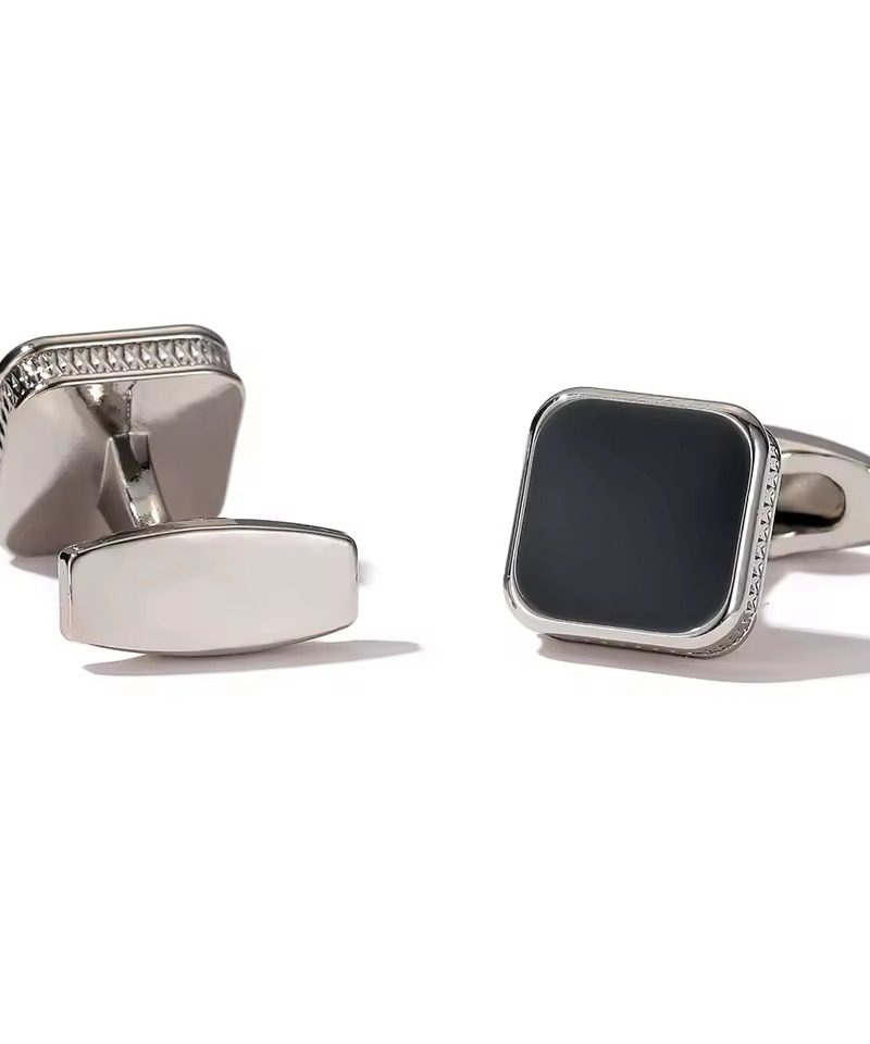 Square Button Luxury Shell Formal Wedding Gifts Cufflinks