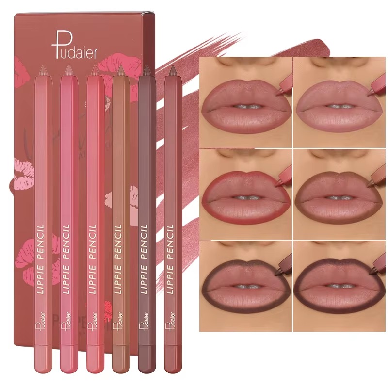 Waterproof Long-Lasting Non-Stick Moisturizing For All Skin Types Matte Lip Liner Pencil Set
